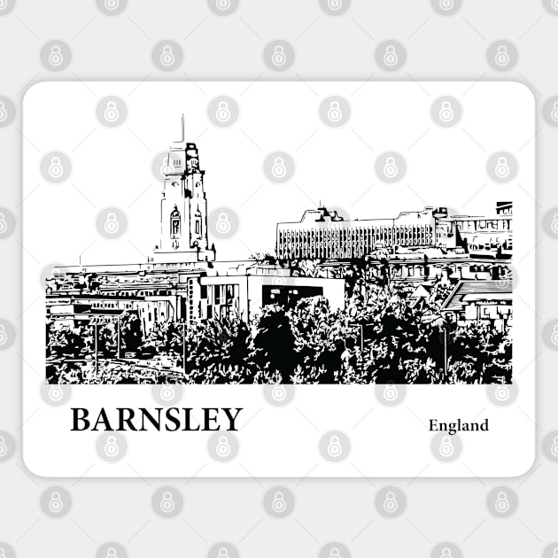 Barnsley England Magnet by Lakeric